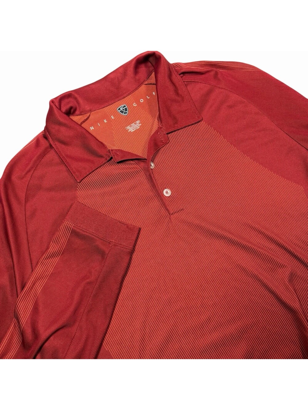 Nike Golf Men's XXL Red Long Sleeve Dri-Fit Polo Shirt